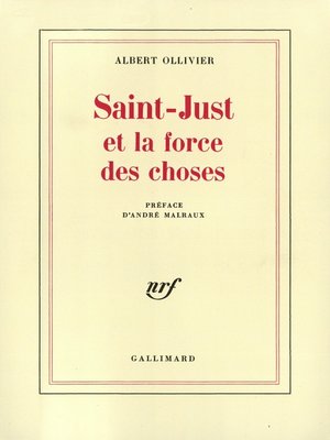 cover image of Saint-Just et la force des choses